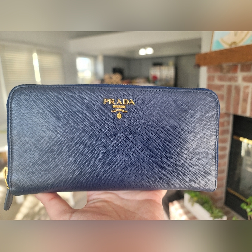 Prada Large Safino Leather Wallet